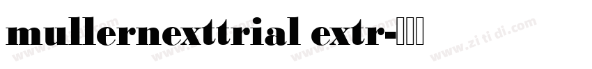 mullernexttrial extr字体转换
